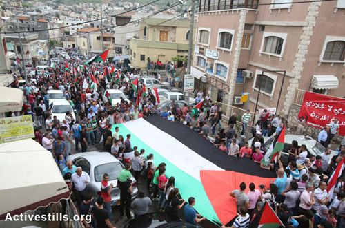 Arab-Palestinians in the Galilee town of Sakhnin commemorate Land Day, March 30, 2013.