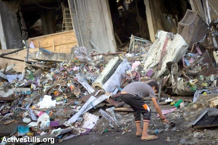 A house bombed by Israel in the Gaza Strip (Photo: Activestills)