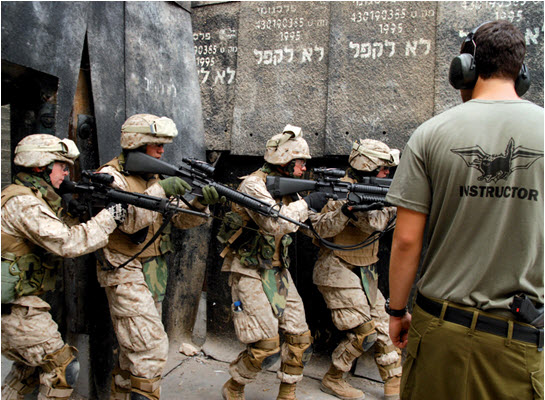 US marines training in Israel with IDF forces