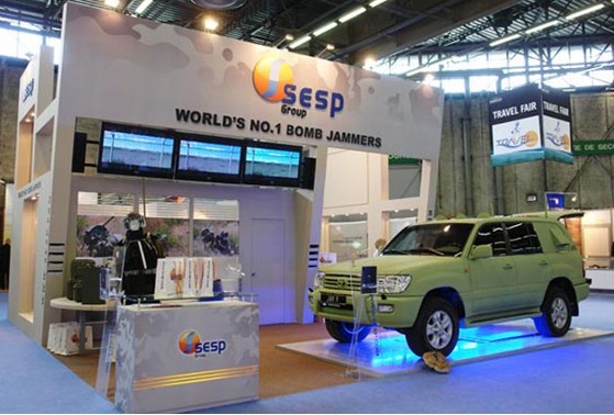 The SESP booth in the Israeli Pavilion at the recent ADEX 2016 Defense Exhibition held in Baku, Azerbaijan
