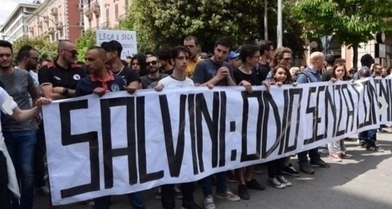 "Salvini Out!" - A demonstration in the Italian city of Foggia