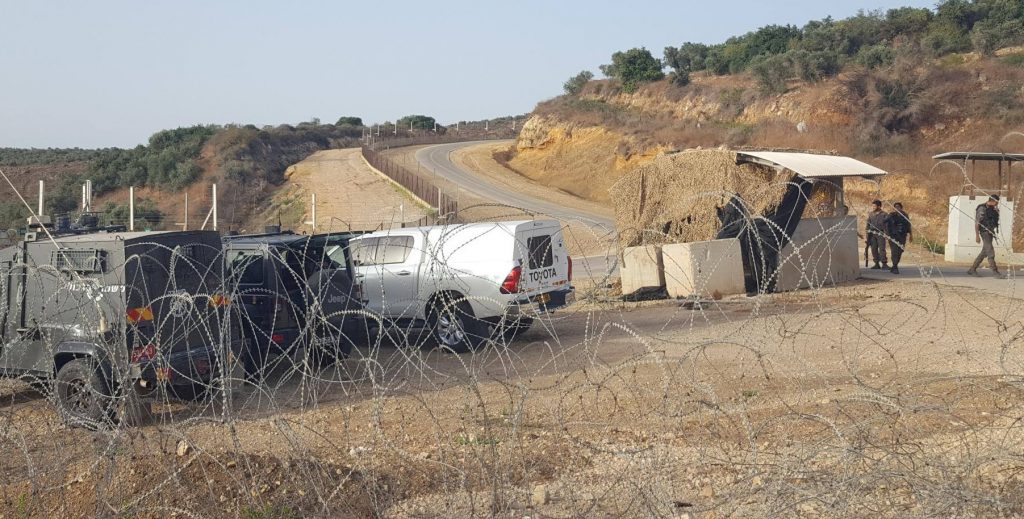 A military checkpoint along Route 4370 opened by Israel this week which is the first completed link in its planned Ring Road that will encompass Jerusalem from the east. 