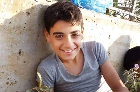 Abdel Mohammed Saleh, the 14-year-old Palestinian teenager who died on Monday from gunshot wounds sustained in last Friday's "Great March of Return" protests in Gaza