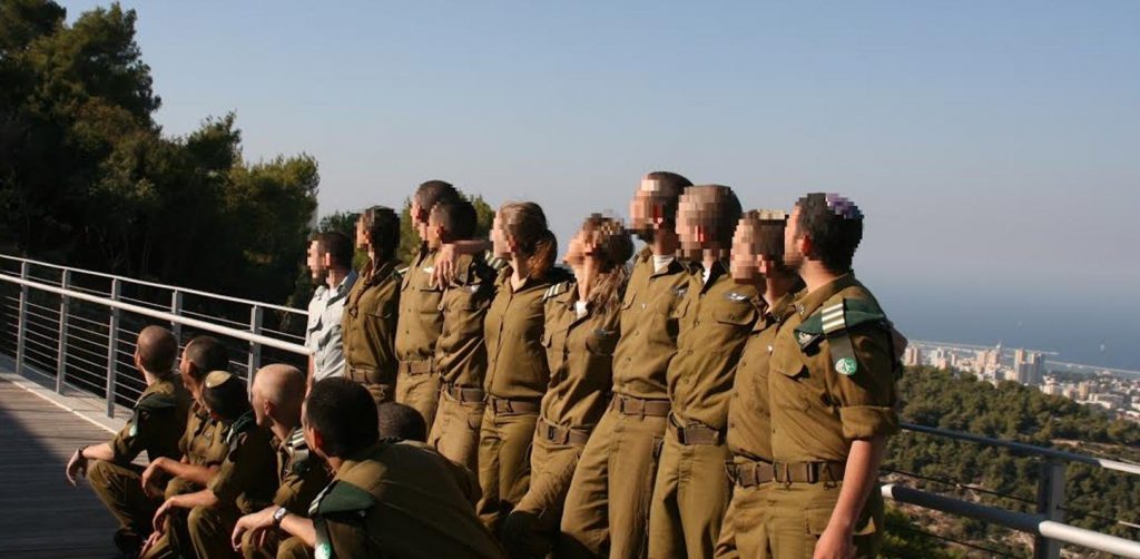 Soldiers of the IDF's Havatzelot training program for intelligence officers at the University of Haifa
