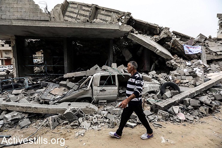 Destruction in Gaza City, following Israeli air strikes this week, May 6, 2019