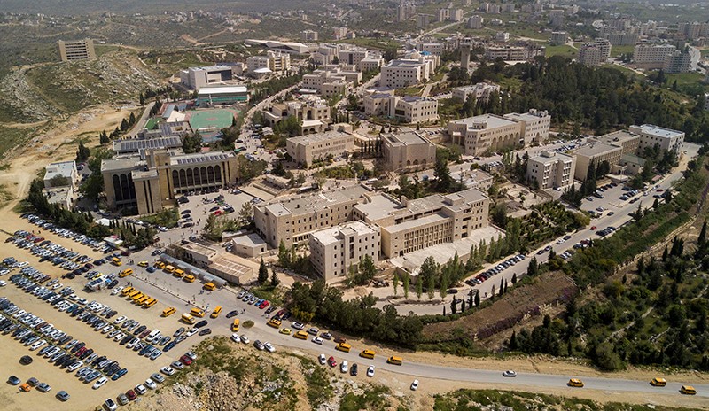 The campus of Birzeit University near Ramallah in the West Bank