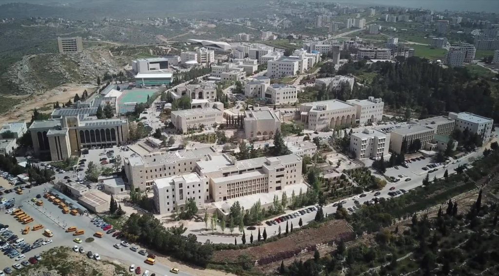 The campus of Birzeit University near Ramallah in the West Bank