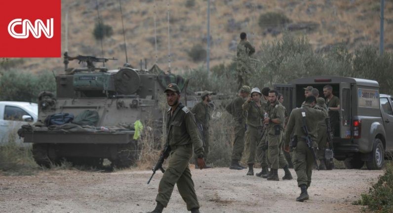 Israeli troops near the heated Lebanese frontier this week