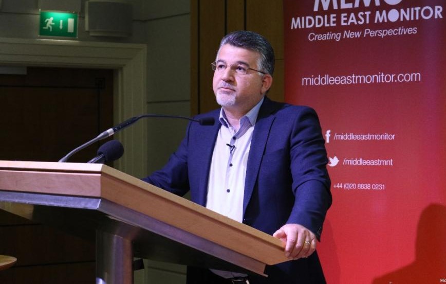 Hadash Knesset Member Yousef Jabareen at MEMO’s conference in London on April 27, 2019