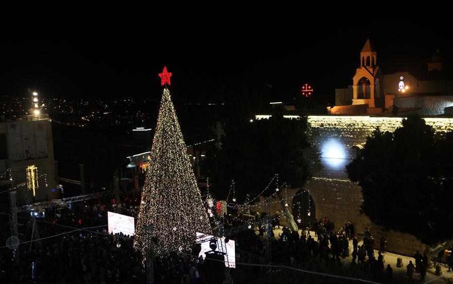 Christmas Eve in Bethlehem, last year