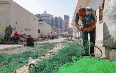 The fishing port in Gaza City