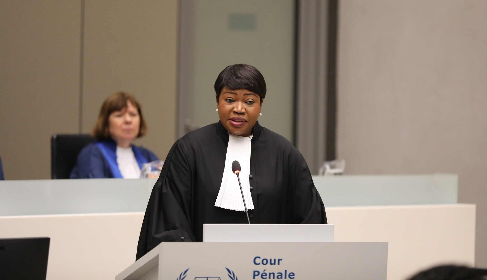 Chief Prosecutor of the International Criminal Court, Fatou Bensouda, during the opening of the court's judicial year at The Hague, January 23, 2020