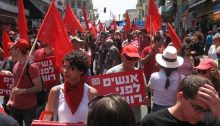 "People Before Profits", May Day in Tel-Aviv, 2011