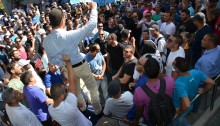 Teva Tech workers assembly during the strike (Photo: Histadrut – Negev Region)