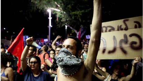 A protest in Tel-Aviv for housing rights, July 2011