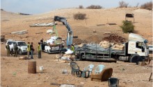 The eviction of the Palestinian residents from the Jordan Valley community of Khirbet Tall al-Himma last Thursday, November 11, by Israeli Civil Administration forces