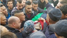 The funeral of Ahmad Kharoubi at al-Bireh