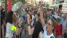 Saturday evening’s demonstration in Petah Tikva close to the home of Attorney General Avichai Mandelblit for his alleged stalling in the criminal investigation against Prime Minister Netanyahu and his wife, Sarah