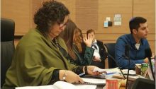 MK Aida Touma-Sliman, Chairwoman of the Committee for the Advancement of the Status of Women, reviews reports of sexual harassment on campuses, last Monday, January 14.
