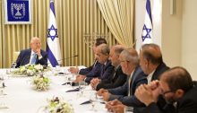 President Rivlin with the Joint List delegation, Sunday evening, September 22