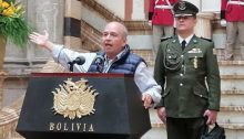 The interim interior minister of Bolivia, the far-right Senator Arturo Murillo
