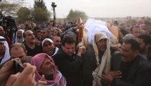 Joint List chairman MK Ayman Odeh (Hadash) was among the pallbearers carrying the body of Yaqoub Musa Abu al-Qee’an to his grave on January 24, 2017, near the village of Umm al-Hiran. Contrary to Muslim tradition requiring immediate burial of a corpse, the funeral was delayed by nearly a week as Israel's Police Force refused to release al-Qee'an's body as part of its punishment for the alleged "terrorist's" family.