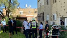 The scene of the crime in Kiryat Haim, north of Haifa, October 19, 2020