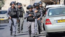 An Israeli Border Police unit Occupation cops patrols in Silwan in , occupied East Jerusalem, July 2, 2021.